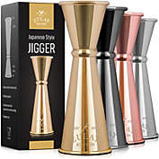 Zulay Kitchen Double Cocktail Jigger - Gold