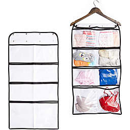 Okuna Outpost Hanging Closet Storage Organizer Bags, Double-Sided (33.75 x 17.5 in, 2 Pack)