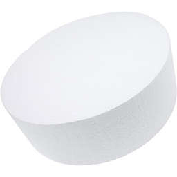 Bright Creations Round Foam Cake Dummy, 12 x 4 Inches, White