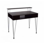 Proman Products Modern Raised Hutch Marcus Junior Desk with Metal Legs