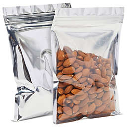 Stockroom Plus 200 Pack Resealable Silver Foil Bag 5.5 x 7.9 in, Smell Proof Pouch for Snack Candy Party Favors