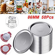 Kitcheniva 50-Pieces Canning Jar Lids for Wide Mouth Split-Type & Leak Proof 86MM