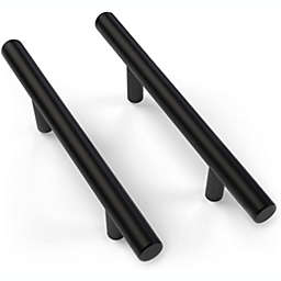 ‎Mega Handles 35 Pack Cabinet Pulls 6-Inch Stainless Steel Round Kitchen Cabinet Pulls for Kitchen Cabinets, Drawer, Door, Cupboard Decorative Modern Hardware for Cabinets Compatible to Different Cabinet Styles Matte Black