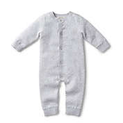 Hope & Henry Baby Jacquard Sweater Romper (Grey, 6-12 Months)