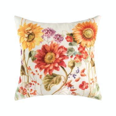 C&F Home 18" x 18" Sunflower Patch Indoor/Outdoor Fall Throw Pillow. View a larger version of this product image.