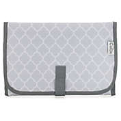 Baby Portable Changing Pad, Diaper Bag, Travel Mat Station by Comfy Cubs (Grey Pattern, Compact)