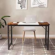 Infinity Merch Office Study Workstation Gaming Table Brown