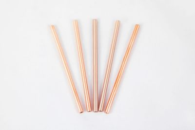 Alchemade Copper Straws - No Copper Cup Required! (5.5", 5 pcs)
