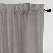 6ix Tailors Fine Linens Dreamy Velvet Greige Pole Top Drapery Panel Pair