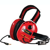 Koss - Scanner headphone over ear passive noise cancelling for racing scanner & metal detectors 3.5mm &reg; red
