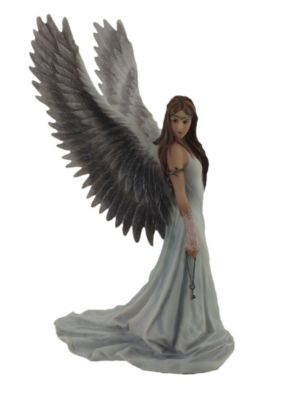 Veronese Design Anne Stokes `Spirit Guide` Angel Statue 9 1/2 In.