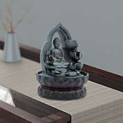 Infinity Merch Water Fountain LED Light Tabletop Waterfall Buddha (w/o atomizer) Multi