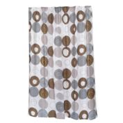Carnation Home Fashions E" x tra Long "Madison" Fabric Shower Curtain - Multi 70" x 96"