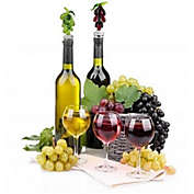 Vistashops Hearty Wines Pair Of Wine Stoppers For Wine Lovers