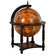 Slickblue 23 Inch Globe Wine Bar Stand for Dining Room and Living Room-Coffee