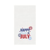 C&F Home Happy Fourth of July Embroidered Waffle Weave Kitchen Towel