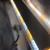 Kitcheniva 47" 88 LED Strobe Light Bar Amber White Emergency Beacon