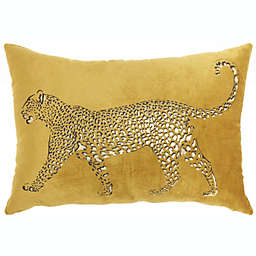 Mina Victory Luminecence Metallic Leopard Gold Pillow - 14