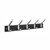 Smedbo Hook Rack Brushed Aluminium/Black Mdf BB1074