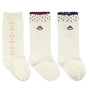 Wrapables My Sweetheart Knee High Baby Socks (Set of 3) / Anchors