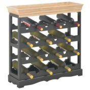 Stock Preferred Wine Cabinet Black 27.6"x8.9"x27.8" MDF