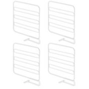 mDesign Versatile Metal Wire Closet Shelf Divider and Separator