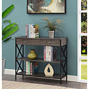 Convenience Concepts Tucson 1 Drawer Console Table, Weathered Gray