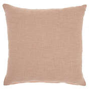 HomeRoots Home Decor. Blush Solid Woven Throw Pillow.