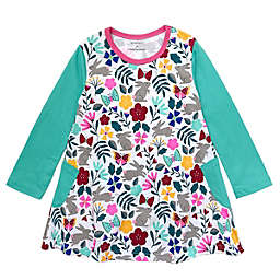 Wrapables Bunnies in Floral Garden Dress, 5T