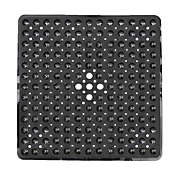 Stock Preferred Non-slip Square Bathtub Mat with Strong Suction Cups in 21"x21" Dot Black
