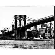 Great Art Now Bridge of Brooklyn BW II by Acosta 20-Inch x 16-Inch Canvas Wall Art