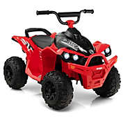 Slickblue 12V Kids Ride On ATV with High/Low Speed and Comfortable Seat-Red