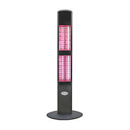 Ener-G+ HEA-965 Infrared Electric Outdoor Heater Freestanding With Remote 1500W Black