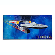 Star Trek  The Original Series "Boldly Go" Beach Towel   Swimming Pool Accessories, Travel Bath Towel   Ultra Super Soft Cotton, Quick Dry Absorption   60 x 30 Inches