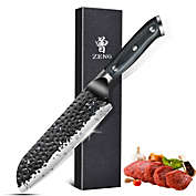 Zeng Santoku Chef Cleaver Knife Hand Forged Stainless Steel Professional 7.5&#39;&#39;
