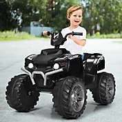 Costway 12V Kids 4-Wheeler ATV Quad Ride On Car w/ LED Lights Music USB