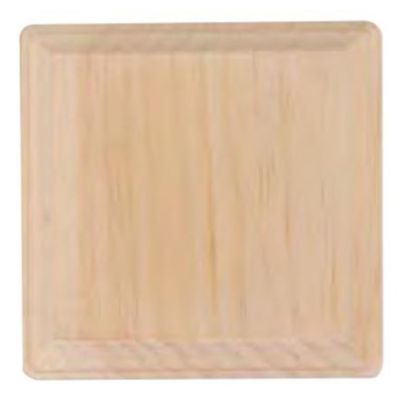 Demis Products Unfinished Wooden 4x4 Square Plaque For Decoration & Crafts - Pack of 5