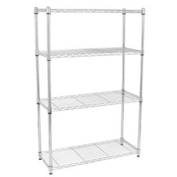 Inq Boutique 4-Layer Chrome Plated Iron Shelf 120*90*35 Silver YF