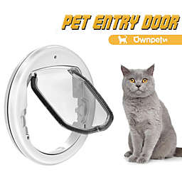 Ownpets Pet Cat Round Flap Door, Lightweight and Durable