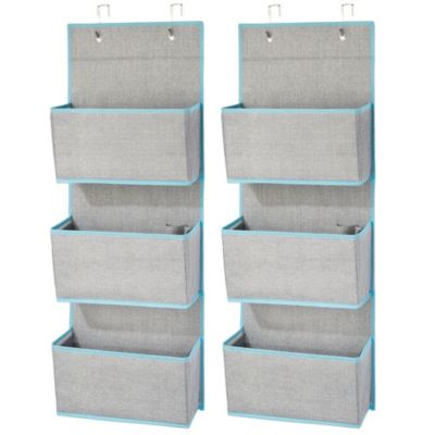 Closet Wall Mounted Storage Pockets over the Door Org 3 PCS Hanging Storage Bag 