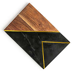 GAURI KOHLI Normandy Marble & Wood Cutting Board - Large