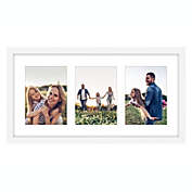 Americanflat 5x7 3 Picture Frame, White