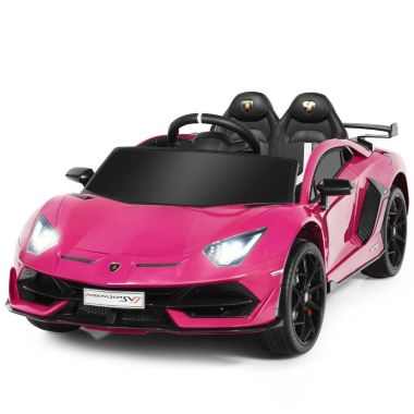 Slickblue 12 V Lamborghini Licensed Kids Ride-On Car with Trunk and Music  Function-Pink | Bed Bath & Beyond