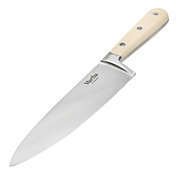 Martha Stewart Stainless Steel 8 Inch Chef Knife in Off-White