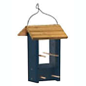 Woodlink Wooden Finch Bird Feeder, Blue