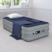 Flash Furniture Kellos 18 inch Air Mattress with ETL Certified Internal Electric Pump and Carrying Case - Twin