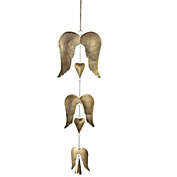 Angel Wings with Bell Hanging Wind Chime 24 Inch New