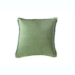 Anaya Home Green Linen Down Alternative Pillow 20x20