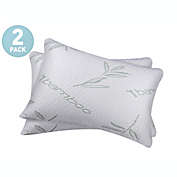Infinity Merch Hypoallergenic Comfort Cooling Bamboo Pillow - Set of 2