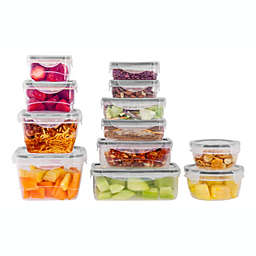 Lexi Home Durable Meal Prep Plastic Food Containers with Snap Lock Lids